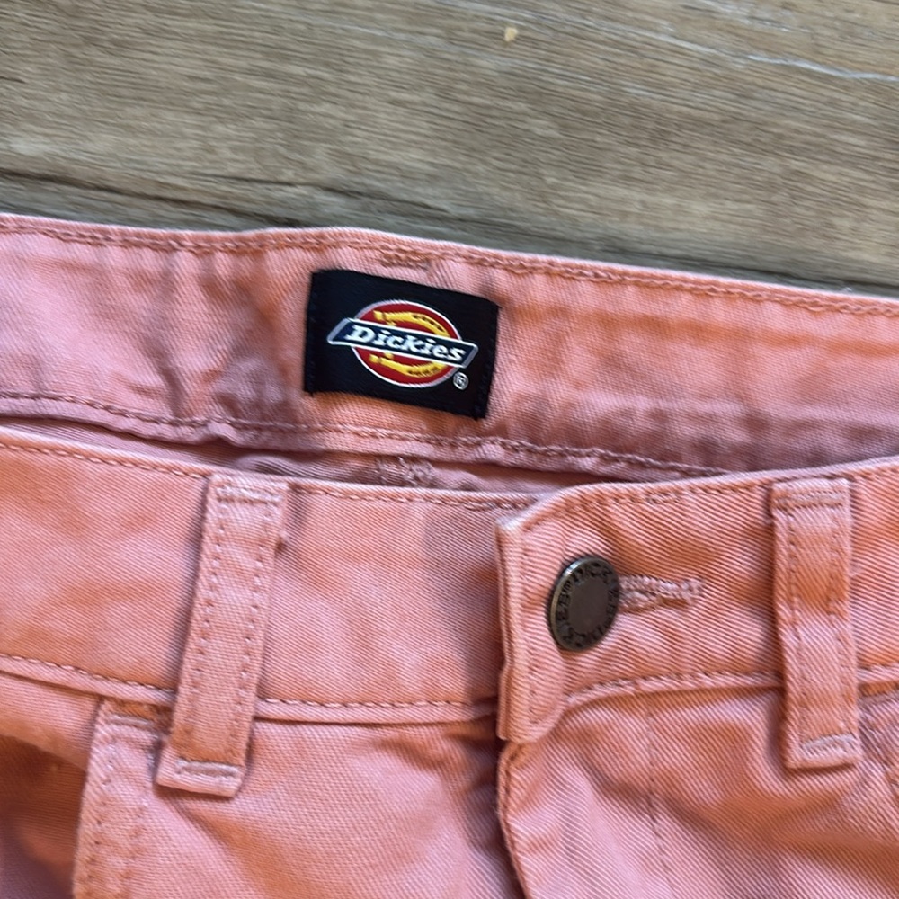 Dickies Salmon Pink Cargo Pants Sz 0 - Picture 2 of 6